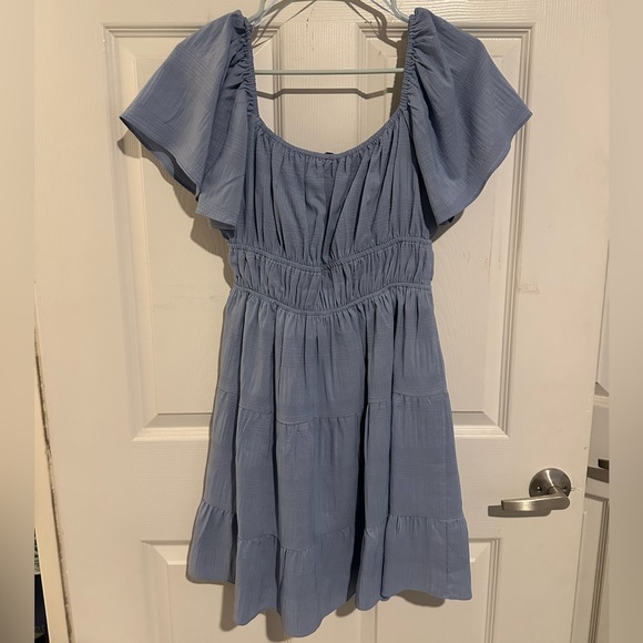 Vici Light Blue Mini Dress, S - Picture 3 of 9